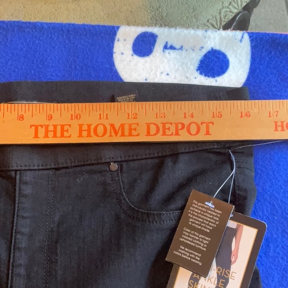 Rachel Roy PEACE Black High-Rise Ankle Skinny Pull On Jeans Size 10/30, NWT - Picture 10 of 14